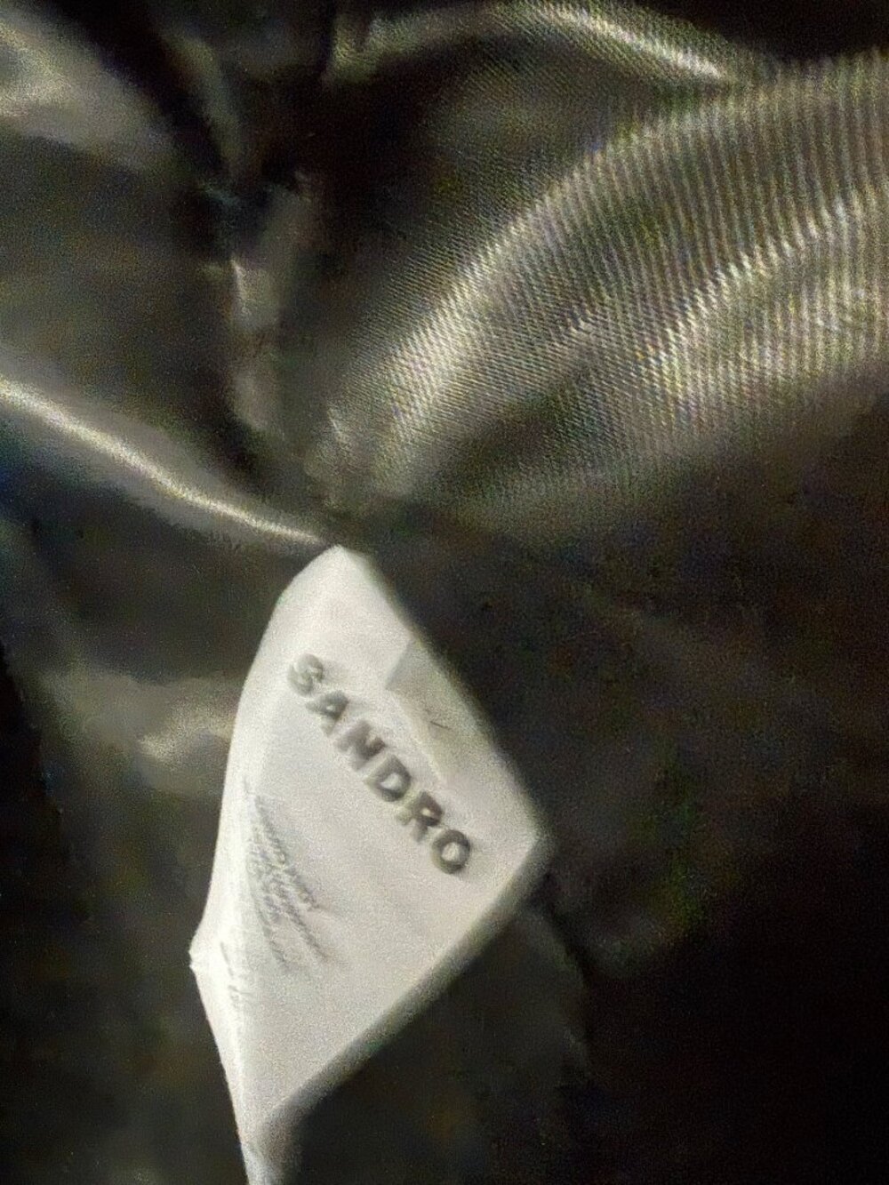 Sandro Petra Lapel-Collar Single-Breasted Pinstripe Wool-Blend Blazer FR 36 US 4 - Picture 5 of 12